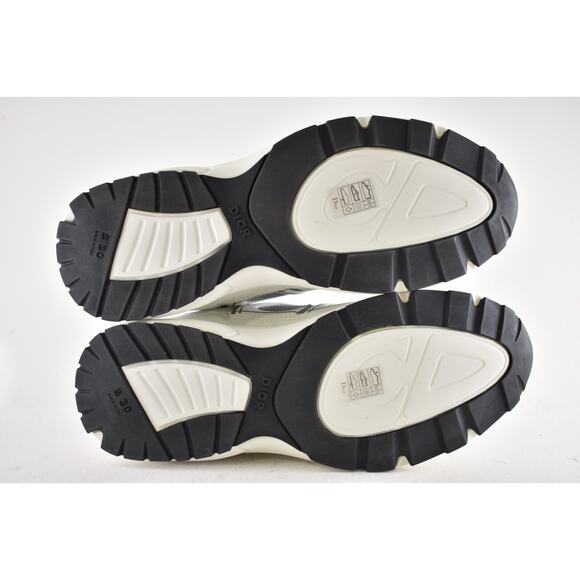 Dior Mens B30 Countdown Grey White Low Top Lace Up Flat Trainer Sneakers 44 11 - Picture 14 of 14